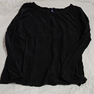 GAP Black Long Sleeve Women's Top